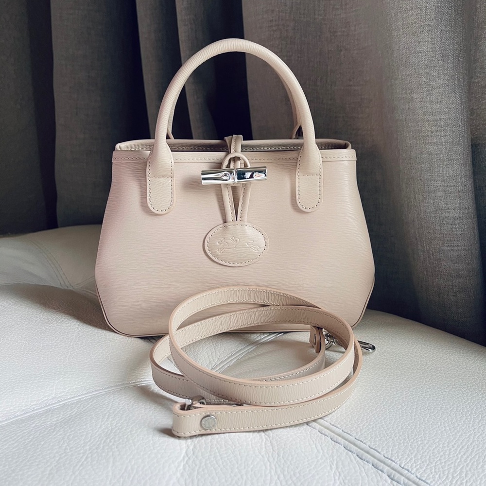 Longchamp Roseau Mini Leather Crossbody